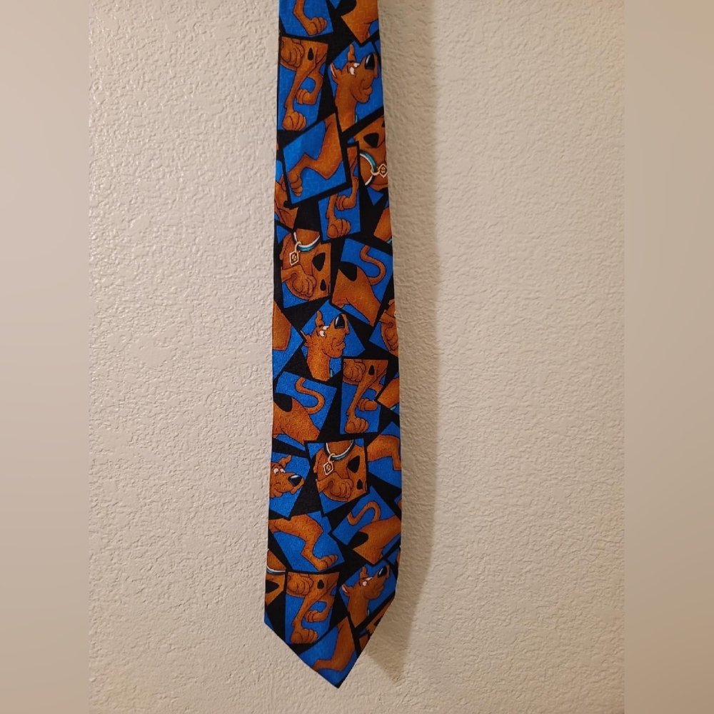 Vintage 2001 Scooby-Doo 100% Silk Neck Tie Cartoon Network Scooby